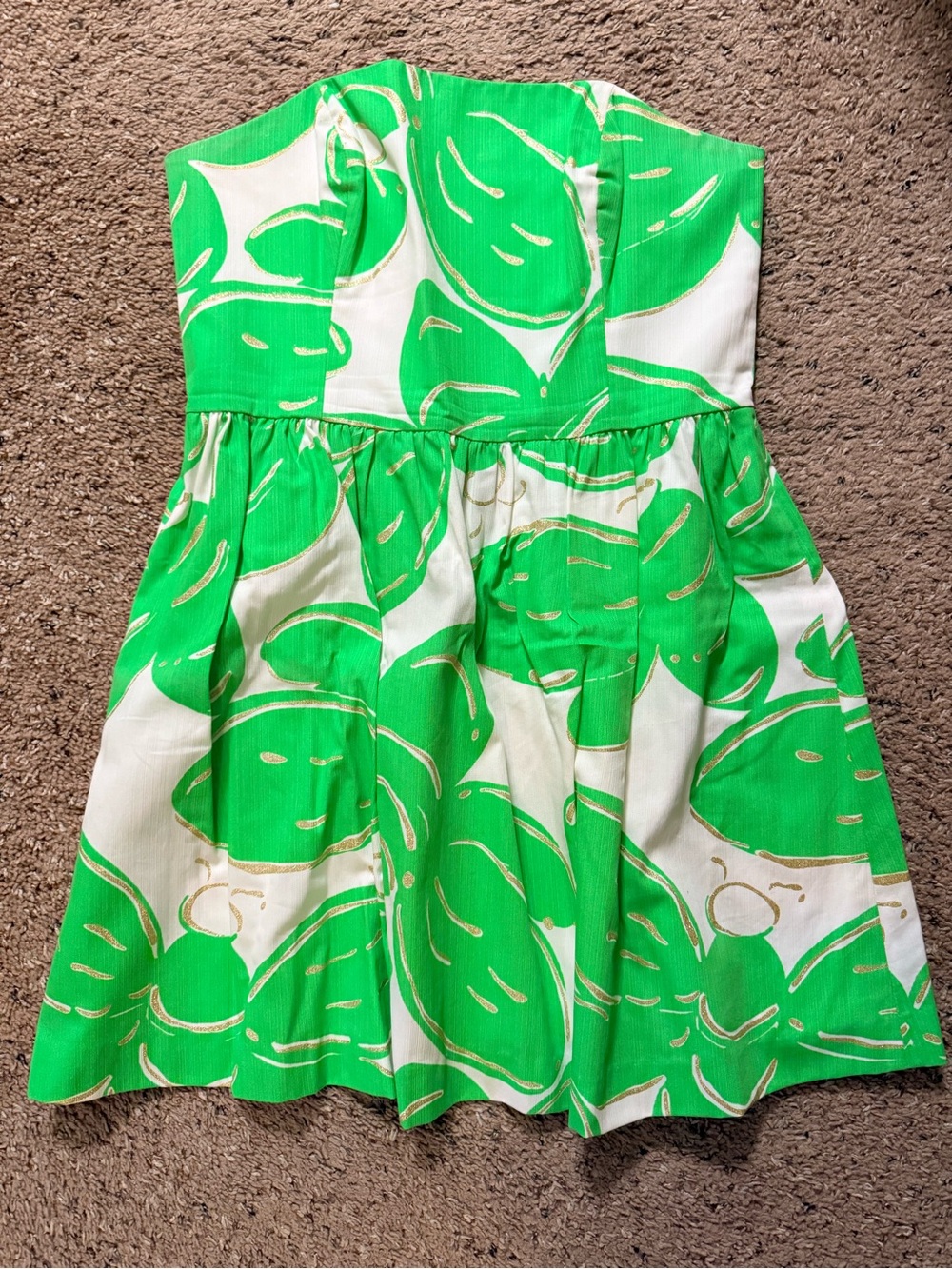 Like New lilly Pulitzer Strapless A-line Dress